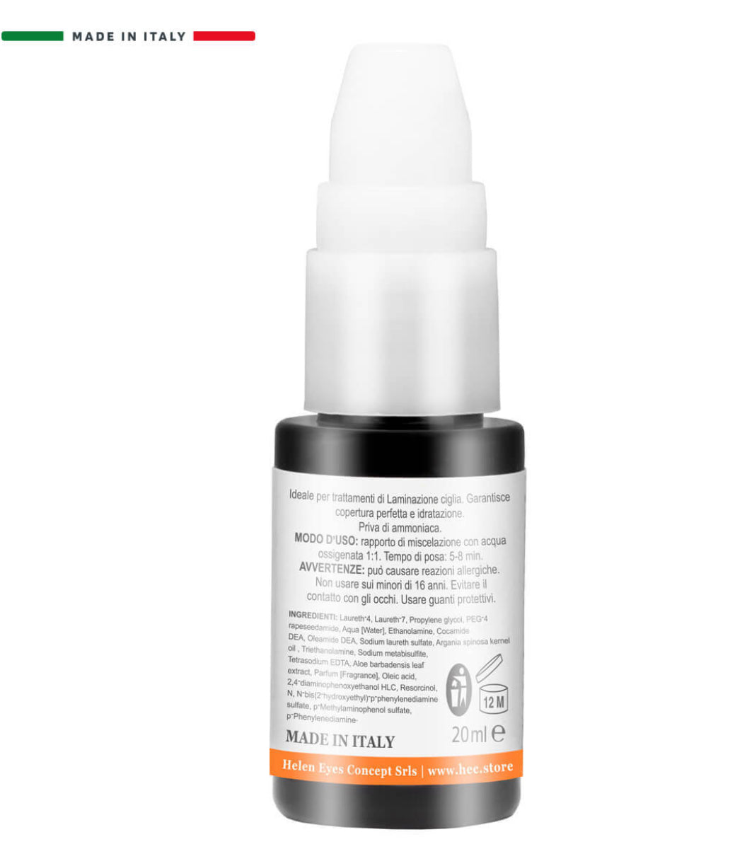 Tinta Olio Sopracciglia Laminazione Castano