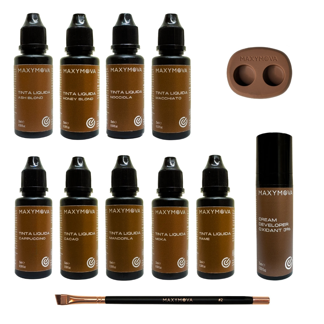 Kit per la colorazione della pelle delle sopracciglia