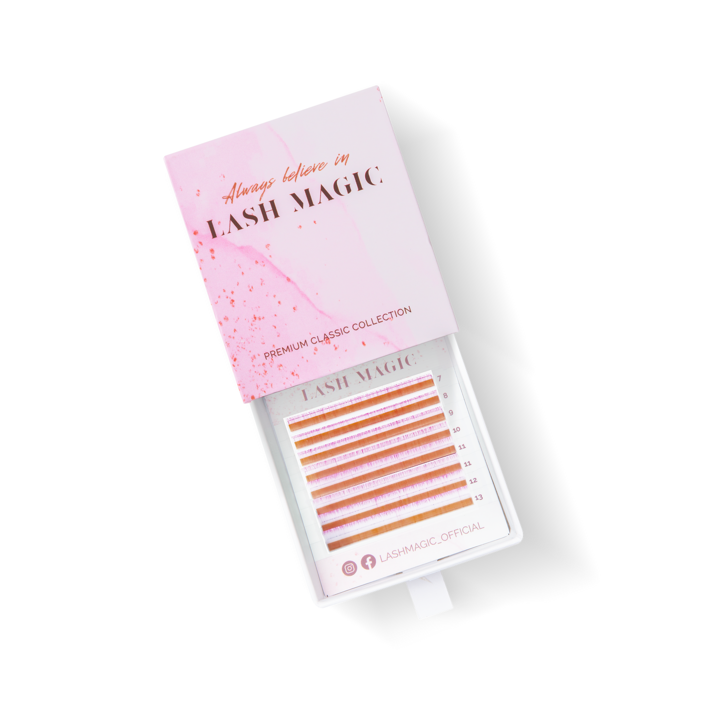 Ciglia Classiche two-tone 8 linee 0.07