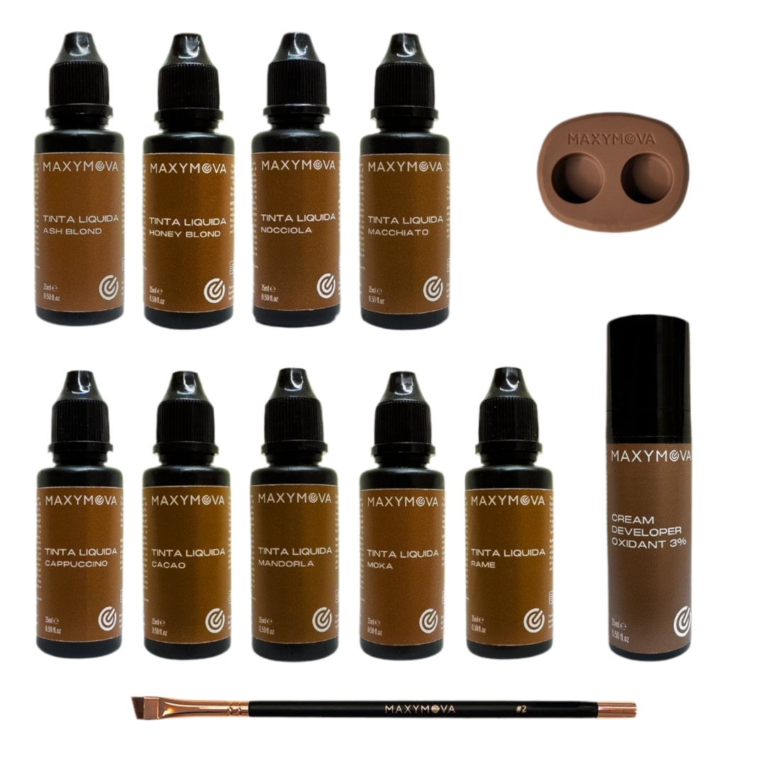 Kit per la colorazione della pelle delle sopracciglia