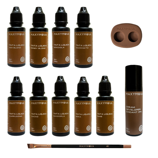 Kit per la colorazione della pelle delle sopracciglia