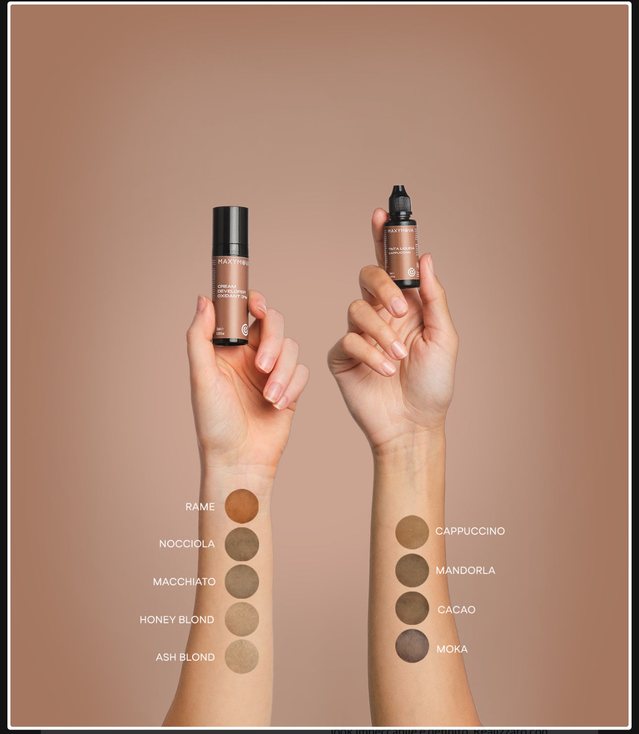 Kit per la colorazione della pelle delle sopracciglia