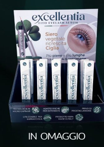 ESPOSITORE SIERO ALLUNGANTE CIGLIA - excellentia