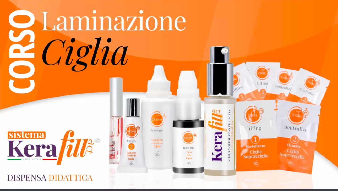Corso laminazione ciglia Kerafill
