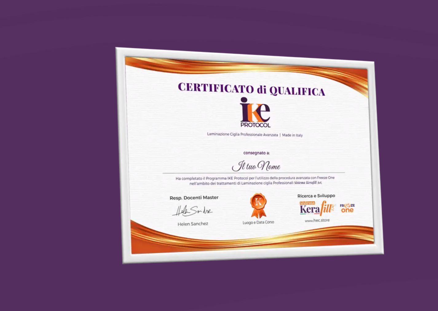 Corso IKE laminazione ciglia avanzato