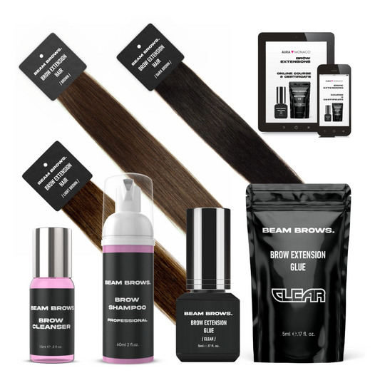 Extension per sopracciglia | Kit completo | Incl. formazione online e certificato