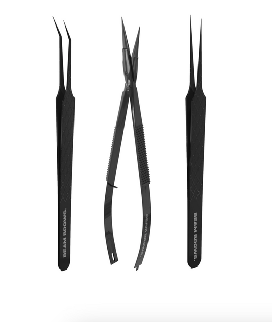 Brow Extensions Tweezers & Scissors Kit