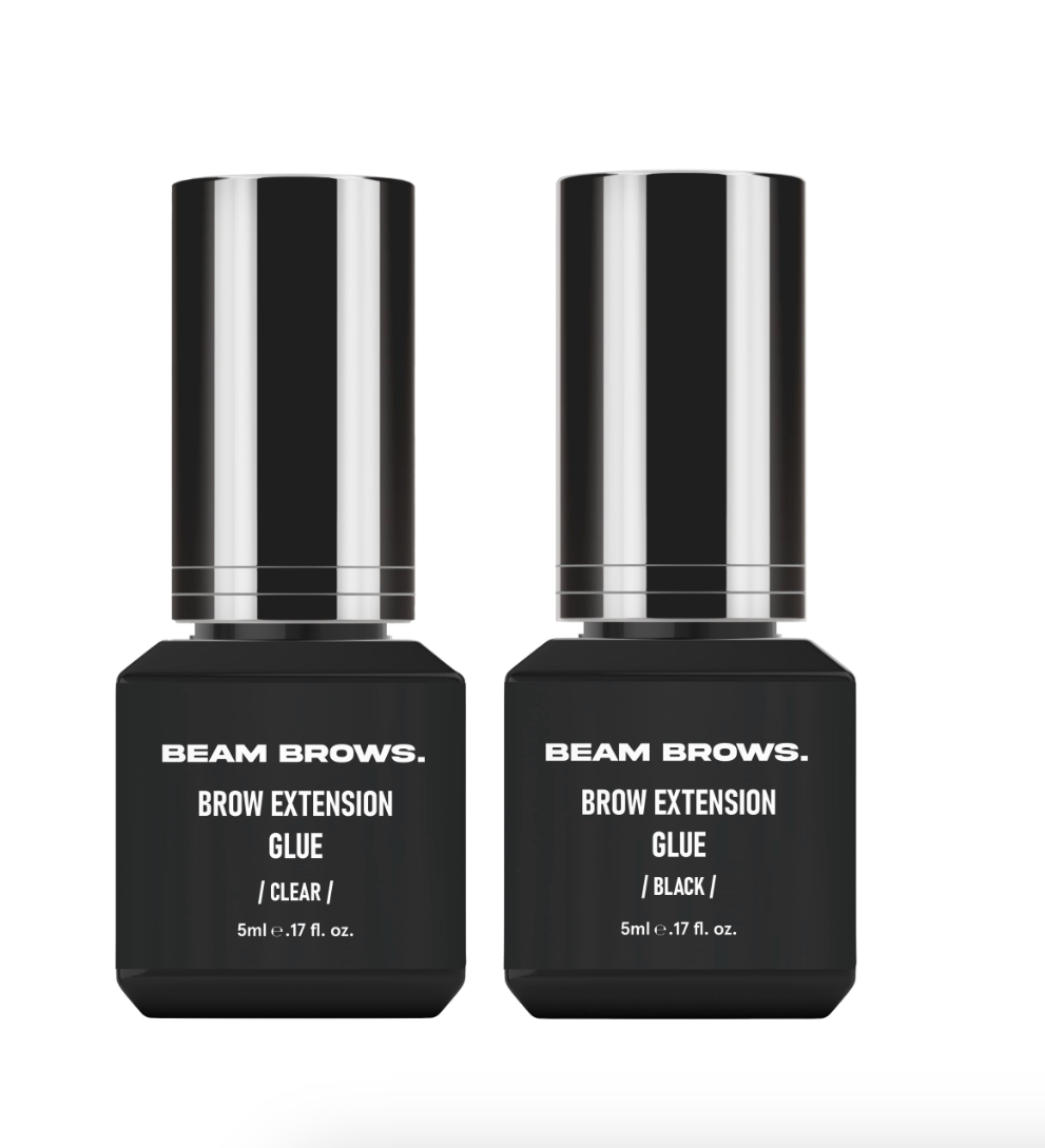 Brow Extensions Glue Combo | Black & Clear