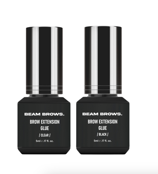 Brow Extensions Glue Combo | Black & Clear