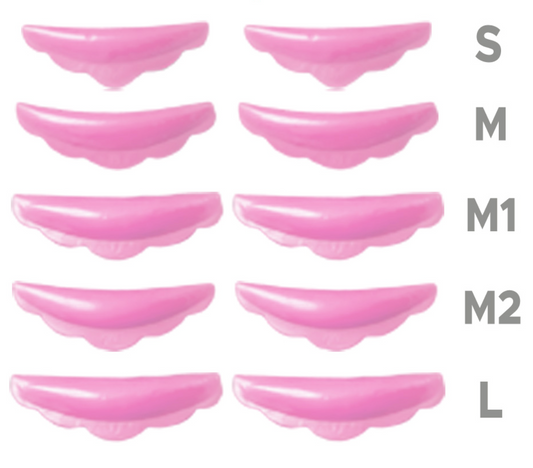 Bigodini Laminazione Ciglia 5 Coppie (Tutte le Misure)